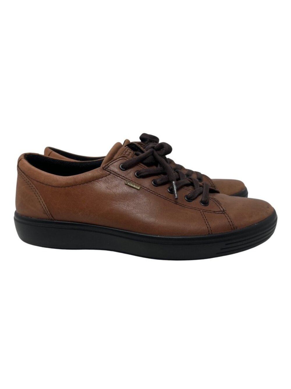 ECCO Men's Brown Leather Gore-Tex Casual Lace-Up Shoes Size 44 US 10/10.5